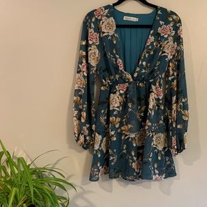 Sweet Pot Floral Chiffon Bardot Dress Boho Sexy 8